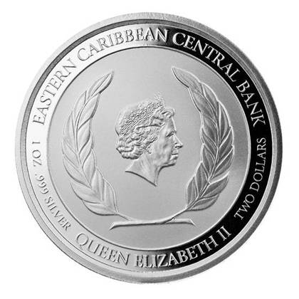 St. St. Lucia Botanical Gardens 1 oz Silver 2021