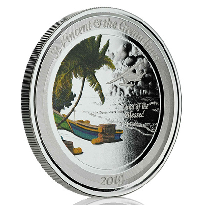 St. Vincent & The Grenadines: Island Hopping colored 1 oz Silver 2019 Proof