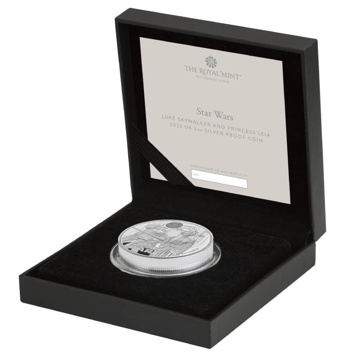 Star Wars: Luke Skywalker and Princess Leia 2 oz Silver 2023 Proof