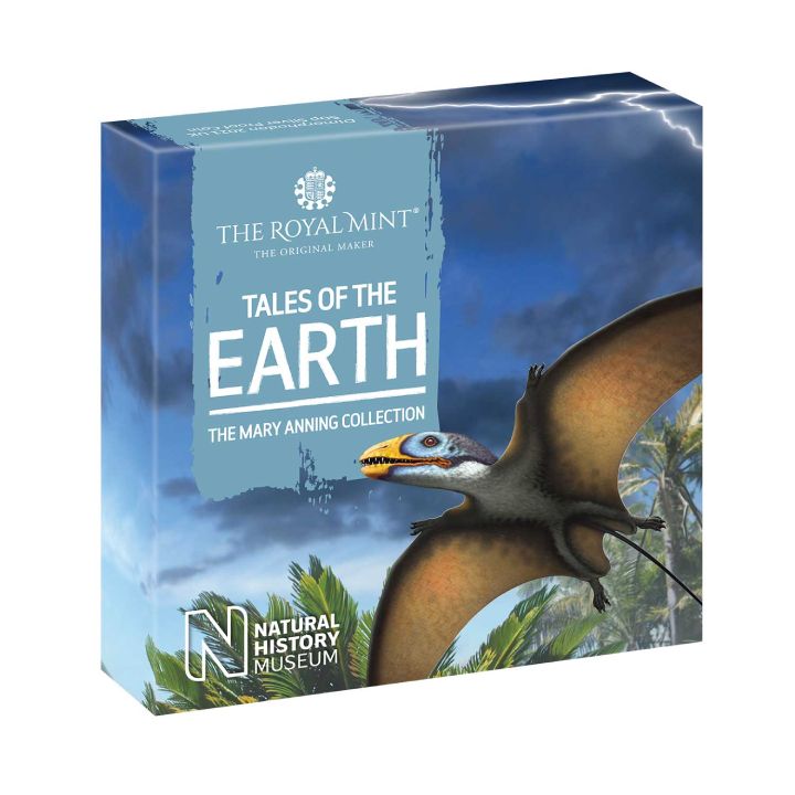 Tales of the Earth: Dimorphodon 50p Silver 2021 Proof 