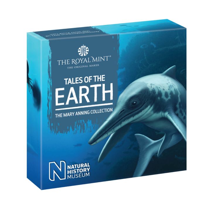 Tales of the Earth: Temnodontosaurus 50p Silver 2021 Proof 