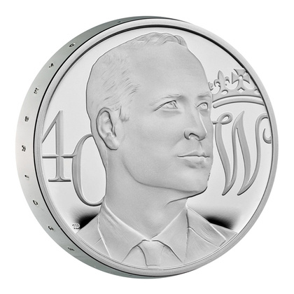 The 40th Birthday of HRH The Duke of Cambridge Silver 2022 Proof Piedfort Coin