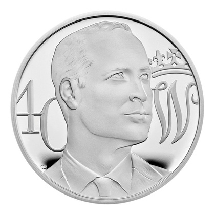 The 40th Birthday of HRH The Duke of Cambridge Silver 2022 Proof Piedfort Coin