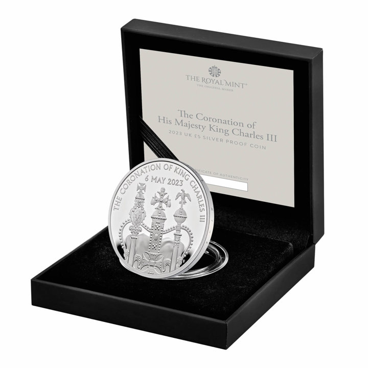 The Coronation of His Majesty King Charles III £5 Silver 2023 Proof 