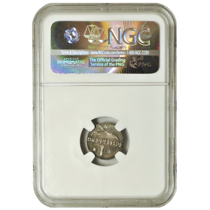 The Free City of Danzig: 1 Shilling Silver 1808-M NGC MS62