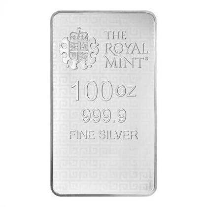 The Great Engravers bar - Three Graces 100 oz Silver 2022