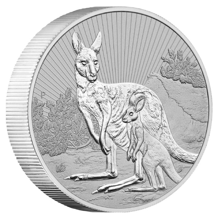 The Next Generation: Mother and Baby Kangaroo 2 oz Silver 2023 Piedfort