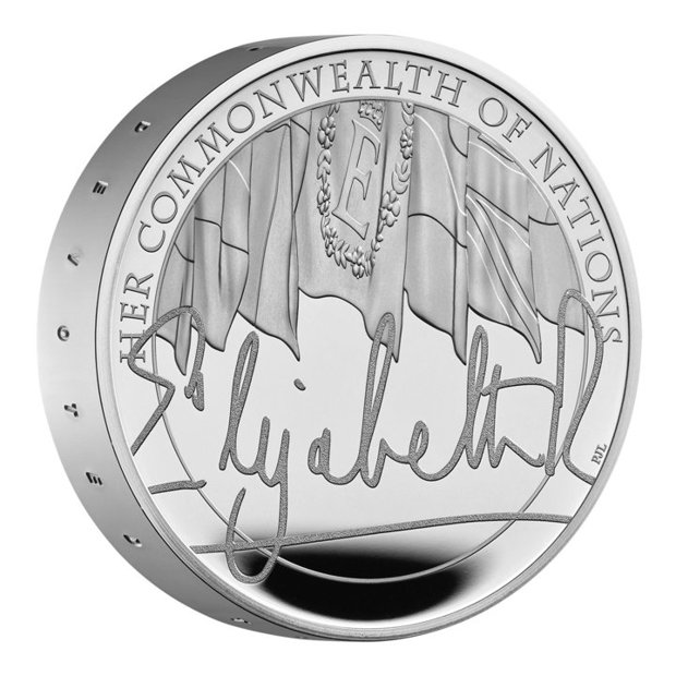 The Queens Reign - Commonwealth Silver £5 2022 Proof Piedfort 