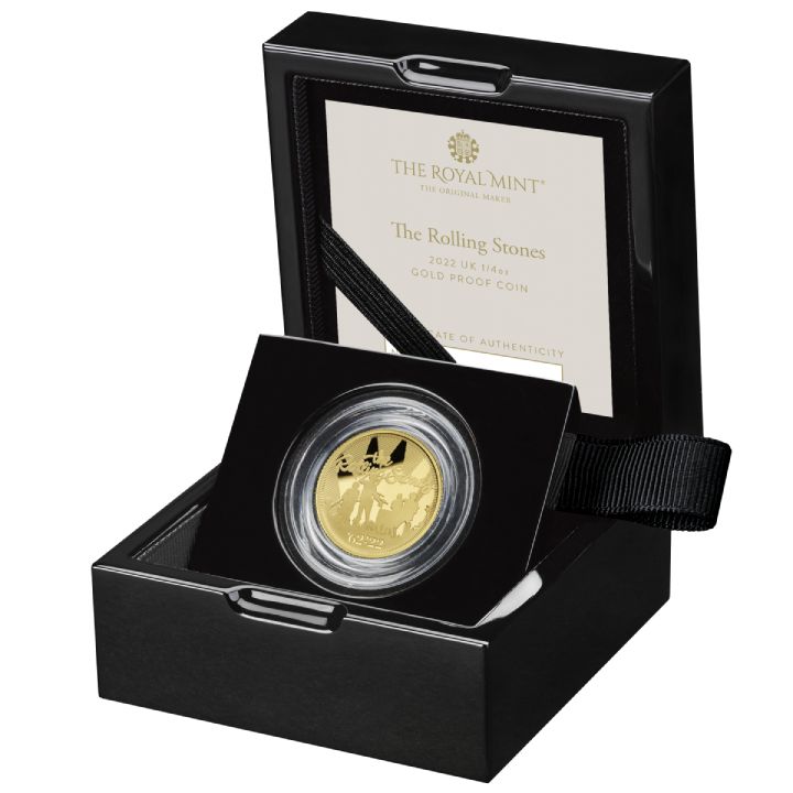 The Rolling Stones 1/4 oz Gold 2022 Proof 