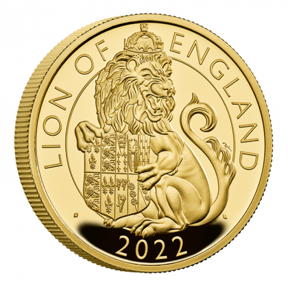 The Royal Tudor Beasts: Lion of England 1 oz Gold 2022 Proof