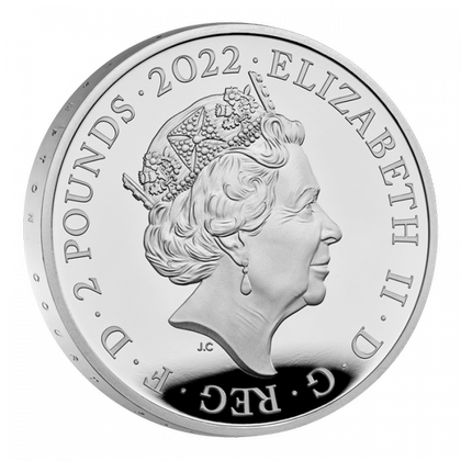 The Royal Tudor Beasts: Lion of England 1 oz Silver 2022 Proof