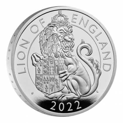 The Royal Tudor Beasts: Lion of England 1 oz Silver 2022 Proof