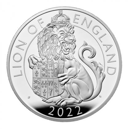 The Royal Tudor Beasts: Lion of England 10 oz Silver 2022 Proof