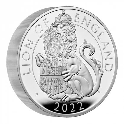 The Royal Tudor Beasts: Lion of England 10 oz Silver 2022 Proof