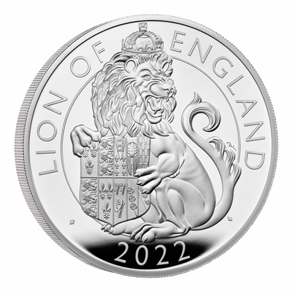 The Royal Tudor Beasts: Lion of England 5 oz Silver 2022 Proof