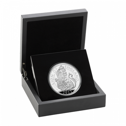 The Royal Tudor Beasts: Lion of England 5 oz Silver 2022 Proof