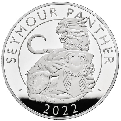 The Royal Tudor Beasts: Seymour Panther 1000 Grams of Silver 2022 Proof