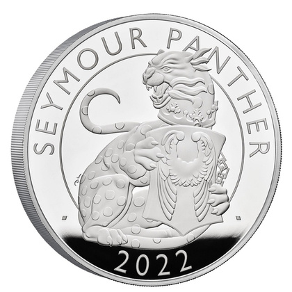 The Royal Tudor Beasts: Seymour Panther 1000 Grams of Silver 2022 Proof