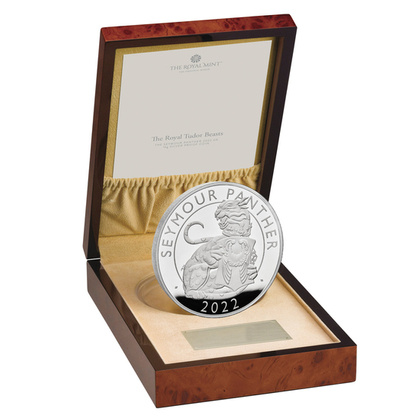 The Royal Tudor Beasts: Seymour Panther 1000 Grams of Silver 2022 Proof