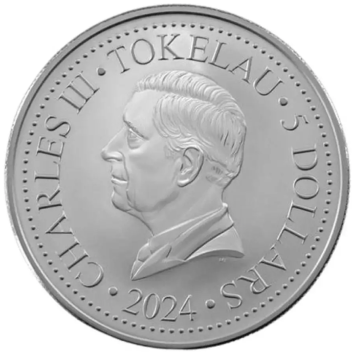 Tokelau: Mustang 1 oz Silver 2024 Prooflike