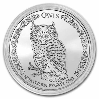 Tokelau: Northern Pygmy Owl 1 oz Silver 2021