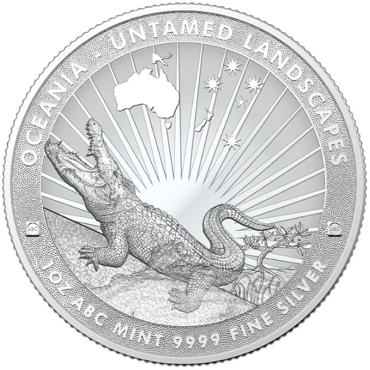 Tokelau: Untamed Landscapes - Crocodile 1 oz Silver 2024