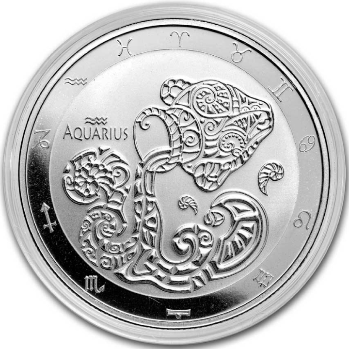 Tokelau: Zodiac Series - Aquarius 1 oz Silver 2024