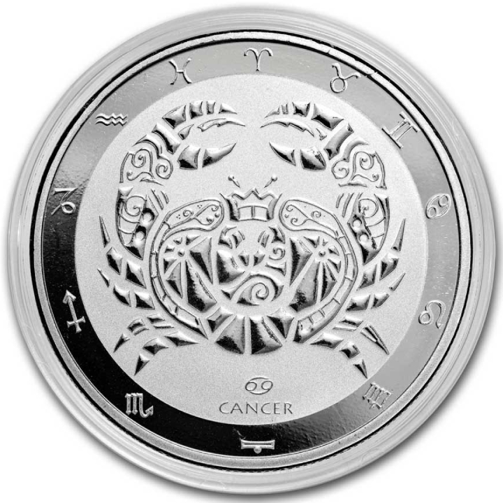 Tokelau: Zodiac Series - Cancer 1 oz Silver 2024