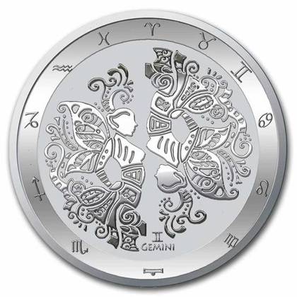 Tokelau: Zodiac Series - Gemini 1 oz Silver 2022