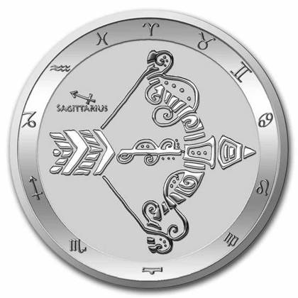 Tokelau: Zodiac Series - Sagittarius 1 oz Silver 2022