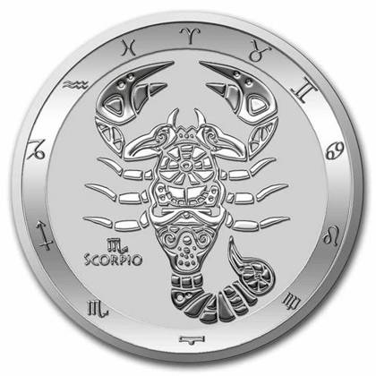 Tokelau: Zodiac Series - Scorpio 1 oz Silver 2022