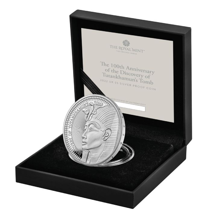 Tutankhamun Discovery 100. anniversary £5 Silver 2022 Proof 