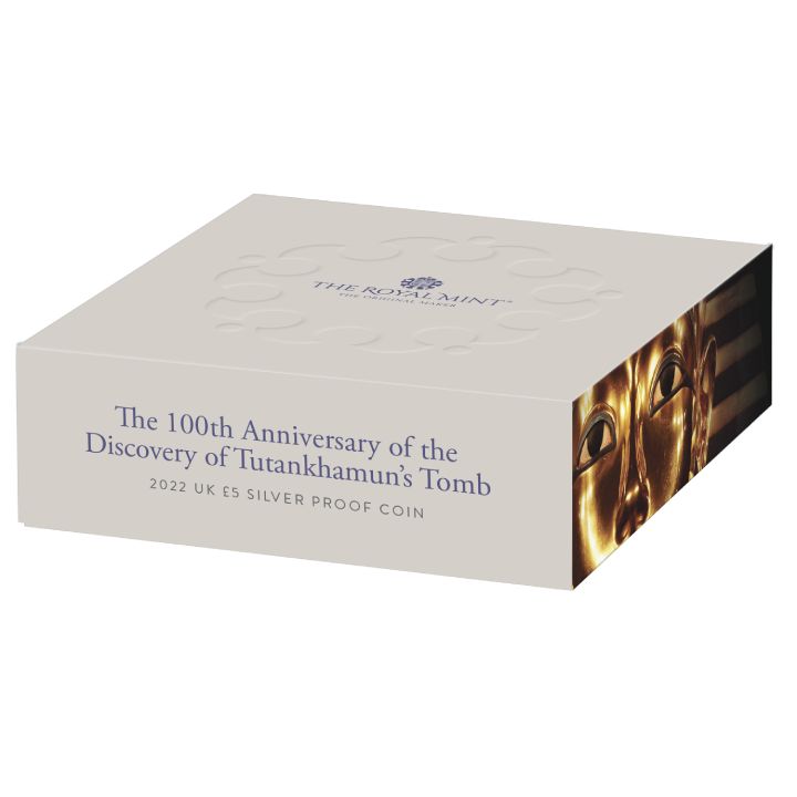 Tutankhamun Discovery 100. anniversary £5 Silver 2022 Proof 