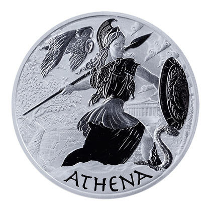 Tuvalu: Gods of Olympus - Athena 1 oz Silver 2022