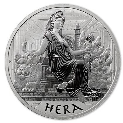 Tuvalu: Gods of Olympus - Hera 1 oz Silver 2022