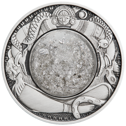 Tuvalu: Tears Of The Moon 2 oz Silver 2021 Antique