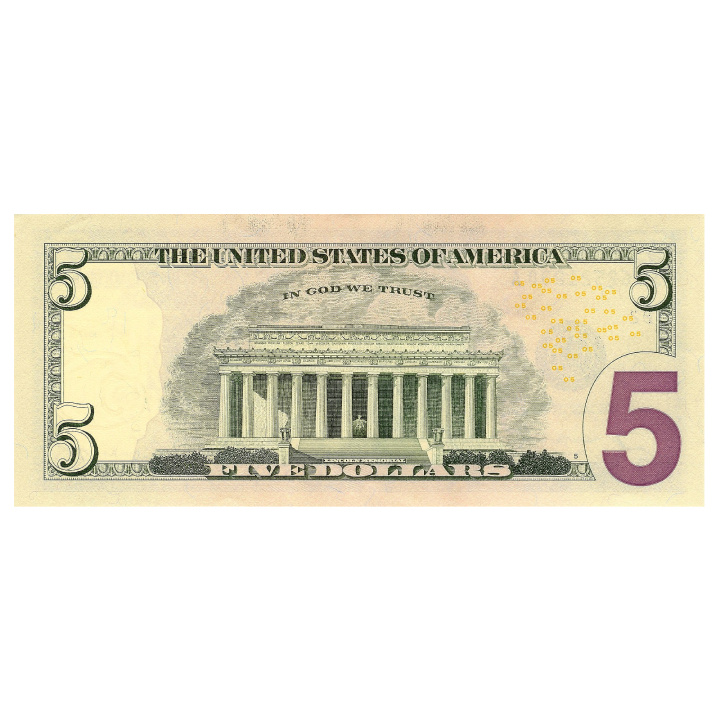 USA Banknote 5 Dollars (5 U.S. dollars / 5 USD) 100 pieces