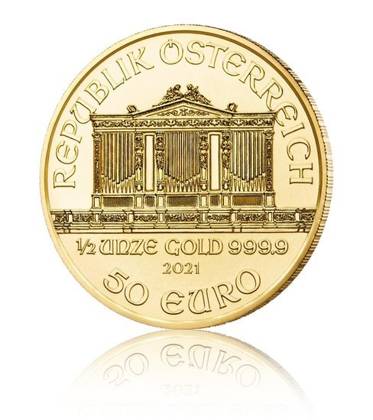 Vienna Philharmonic 1/2 oz Gold 2021