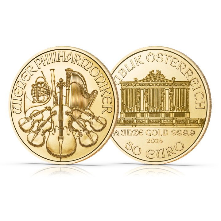 Vienna Philharmonic 1/2 oz Gold 2024