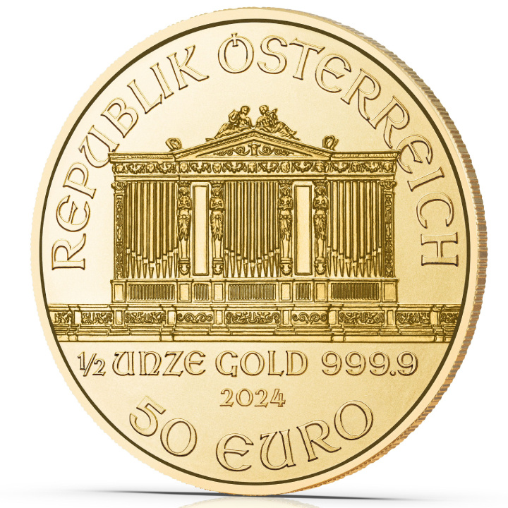 Vienna Philharmonic 1/2 oz Gold 2024