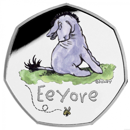 Winnie the Pooh - Eeyore colored Silver 2022 Proof