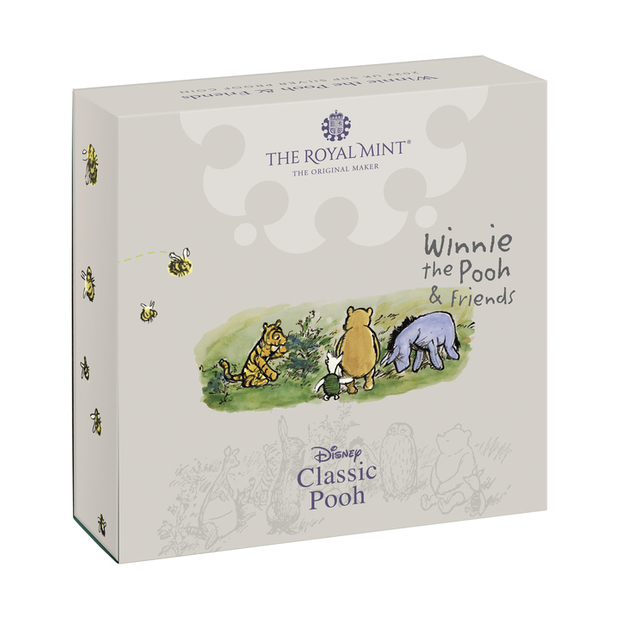 Winnie the Pooh and Friends colored Silver 2022 Proof