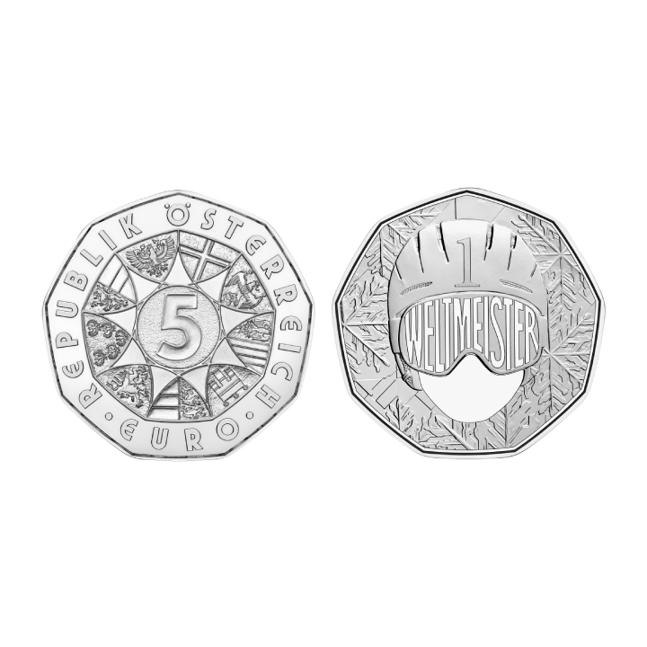 World Champion 5 Euro Silver 2024 Coins