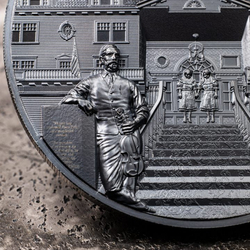  Cook Islands: Most Haunted Places - The Stanley 2 oz Silver 2023 Black Proof Ultra High Relief 