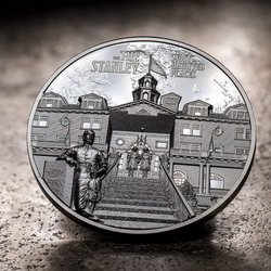  Cook Islands: Most Haunted Places - The Stanley 2 oz Silver 2023 Black Proof Ultra High Relief 