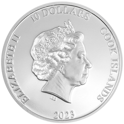  Cook Islands: Striking Heads - The Vexed Man 2 oz Silver 2023 Proof Ultra High Relief 