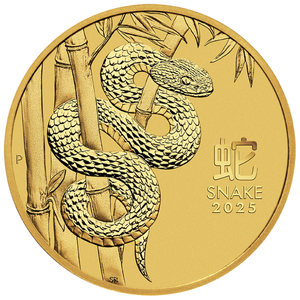  Perth Mint: Lunar III - Year of the Snake 1/10 oz Gold 2025