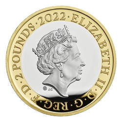 25. anniversary £2 Gold Plated Silver 2022 Proof 