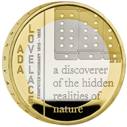 Ada Lovelace £2 Gold-plated Silver 2023 Proof 