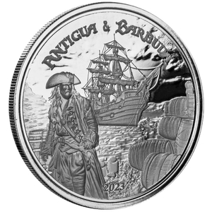 Antigua & Barbuda: Rum Runner 1 oz Silver 2023 Prooflike (coin in capsule)